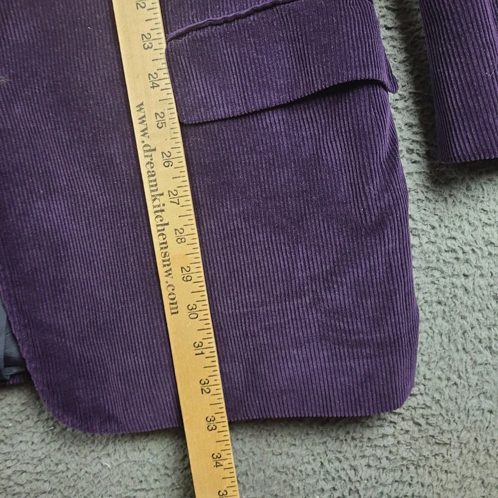 Ralph Lauren Purple Label Mens 46R Purple Corduroy Cashmere Blend Blazer Italy